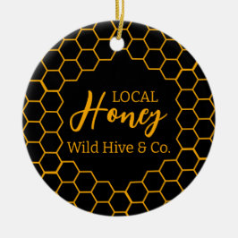 Honeycomb – Black or White Background Keramisch Ornament