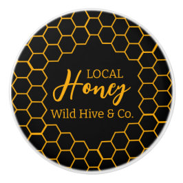 Honeycomb – Black or White Background Keramische Knop