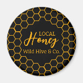 Honeycomb – Black or White Background Magneet (Voorkant)