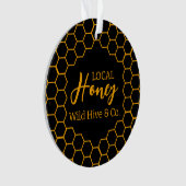 Honeycomb – Black or White Background Ornament (voorkant)