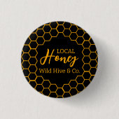 Honeycomb – Black or White Background Ronde Button 3,2 Cm (Voorkant)