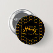Honeycomb – Black or White Background Ronde Button 5,7 Cm (Voorkant /achterkant)