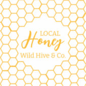 Honeycomb – Black or White Background Sticker (Voorkant)