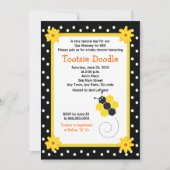 Honeycomb Bumble Bee 5x7 Baby shower Uitnodiging (Voorkant)