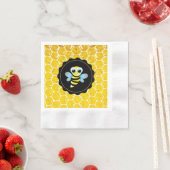 Honeycomb Bumble Bee Baby shower Napkins Servet (Insitu)