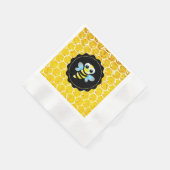 Honeycomb Bumble Bee Baby shower Napkins Servet (Hoek)