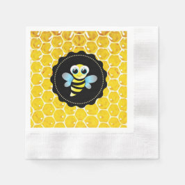 Honeycomb Bumble Bee Baby shower Napkins Servet
