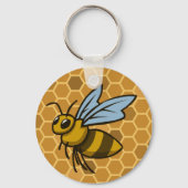 Honeycomb Bumble Bee Sleutelhanger (Voorkant)