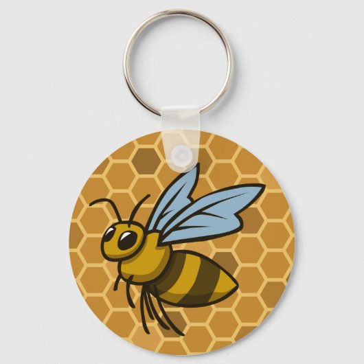 Honeycomb Bumble Bee Sleutelhanger (Voorkant)
