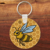 Honeycomb Bumble Bee Sleutelhanger (Voorkant)