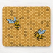 Honeycomb Bumble bijen Muismat (Voorkant)