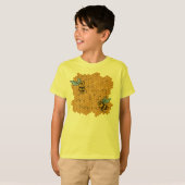 Honeycomb Bumble bijen T-shirt (Voorkant volledig)