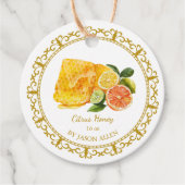  Honeycomb Citrus Geïnfundeerde Honey Hang Label (Voorkant)