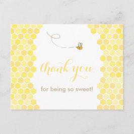 Honeycomb Dank je wel kaart, bij dank je, schat Briefkaart