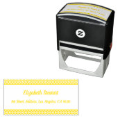 Honeycomb Design Return Address Self-Inking Stamp Zelfinktende Stempel (In situ)
