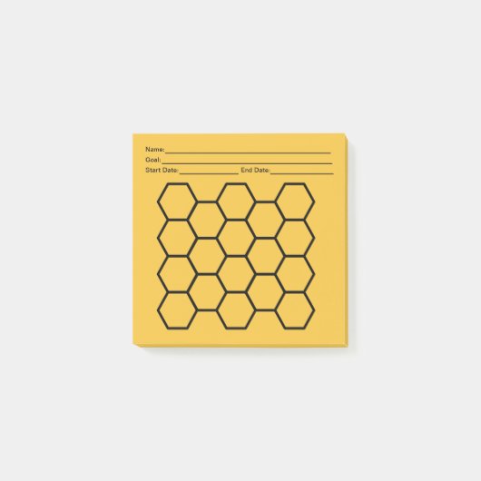 Honeycomb Doel Tracking Gegevensblad Post-it® Notes (Voorkant)