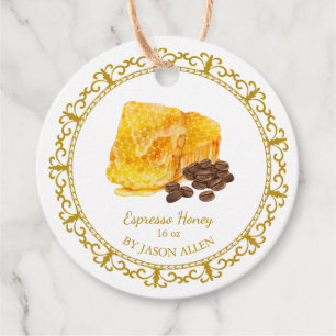  Honeycomb Espresso Geïnfundeerd Honey Hang Label