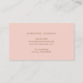 Honeycomb Faux Gold folie Bee op Pink Blush Visitekaartje (Achterkant)