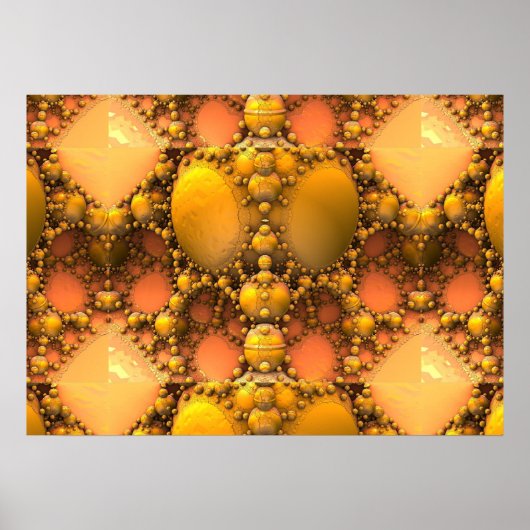 Honeycomb Fractal Poster (Voorkant)