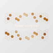Honeycomb Gold apiary business store Raamsticker (Vel)