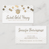Honeycomb Gold Home Onroerend goed Visitekaartje (Voorkant / Achterkant)