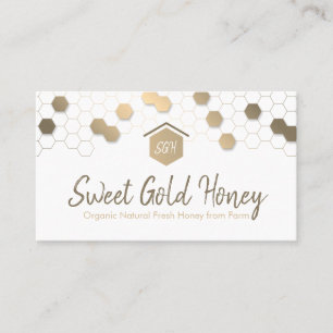 Honeycomb Gold Home Onroerend goed Visitekaartje