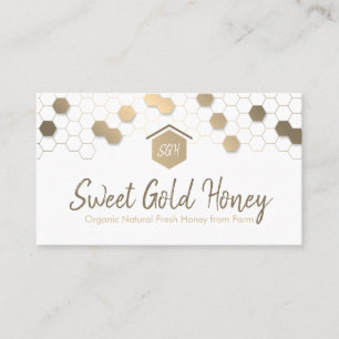 Honeycomb Gold Home Vastgoed Visitekaartje