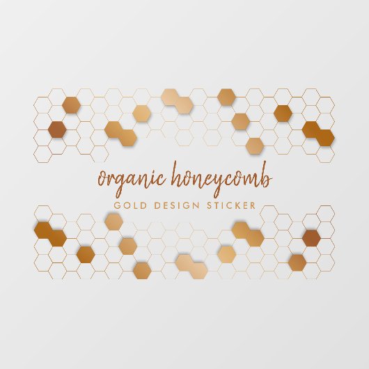 Honeycomb Gold Raamsticker (Vel)