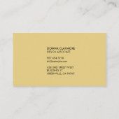 Honeycomb Gradiënt Amber Gold Designer Visitekaartje (Achterkant)