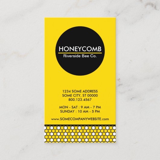 honeycomb hexa bedrijf visitekaartje (Voorkant)