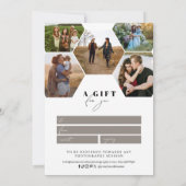 Honeycomb Hexagon Fotografie Cadeaubon (Achterkant)