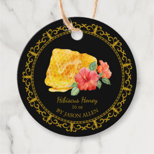 Honeycomb Hibiscus Geïnfundeerd Honey Hang Label