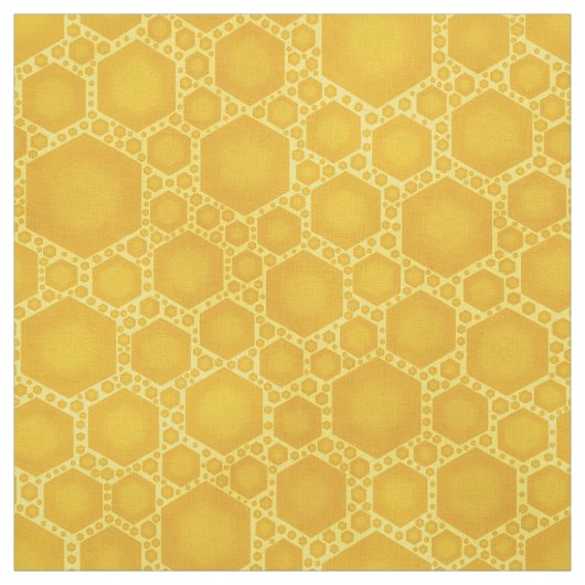 Honeycomb Honey Beehive Bee Pattern Cute Natuur Stof (Swatch)