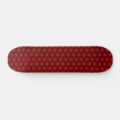 Honeycomb II - v1 - zwart en rood Persoonlijk Skateboard (Horizontaal)