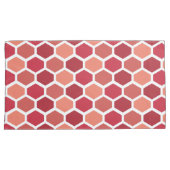 Honeycomb in Reds Kussensloop (Voorkant-Rechts)