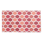 Honeycomb in Reds Kussensloop (Achterkant-Links)