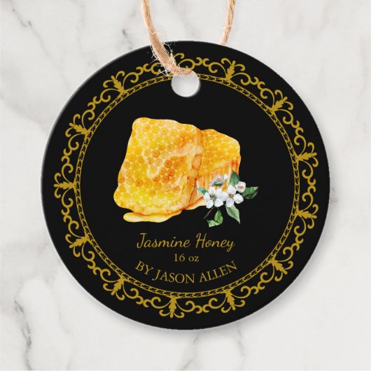  Honeycomb Jasmine Geïnfundeerd Honey Hang Label (Voorkant)