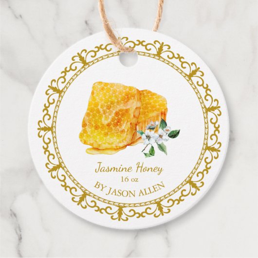  Honeycomb Jasmine Geïnfundeerd Honey Hang Label (Voorkant)