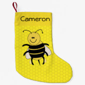 Honeycomb Jouw naam honingraat Kleine Kerstsok (Voorkant)