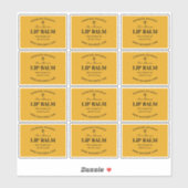 Honeycomb Lip Beeswax Balm Labels (Vel)
