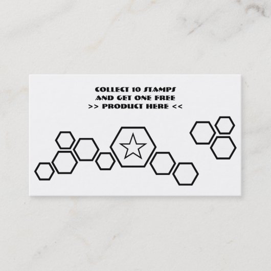 honeycomb loyaliteitsbeloningsprogramma klantenkaartje (Voorkant)