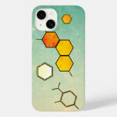 Honeycomb Molecule iPhone 14 Hoesje (Achterkant)