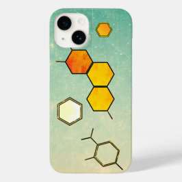 Honeycomb Molecule iPhone 14 Hoesje