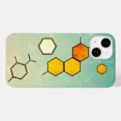 Honeycomb Molecule iPhone 14 Hoesje (Achterkant (horizontaal))