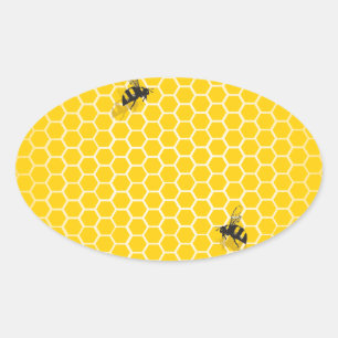 Honeycomb Ovale Sticker