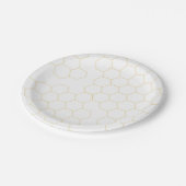 Honeycomb Paper-Borden - 7-inch ronde Papieren Bordje (Gekanteld)