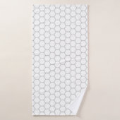 Honeycomb patroon hexagon design badhanddoek (Badhanddoek)