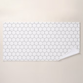 Honeycomb patroon hexagon design badhanddoek (Badhanddoek)