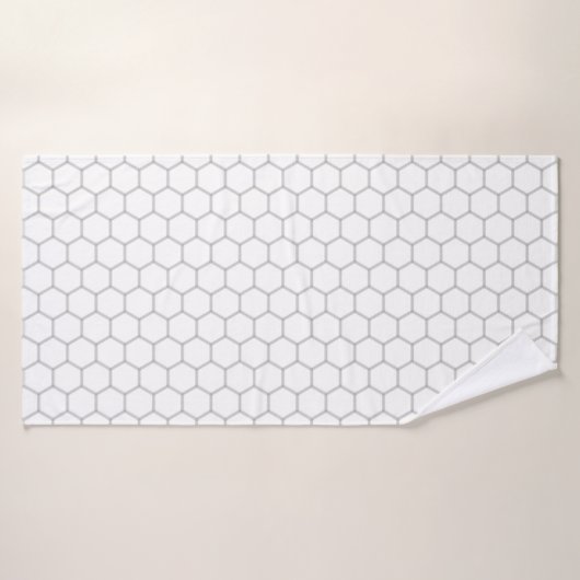 Honeycomb patroon hexagon design badhanddoek (Badhanddoek)