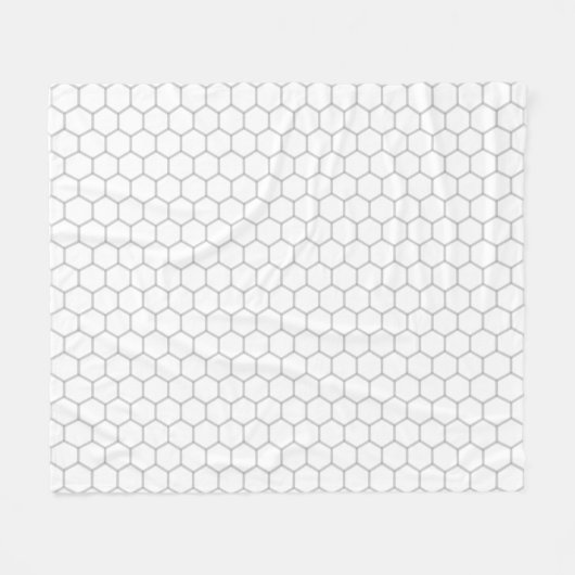 Honeycomb patroon hexagon design fleece deken (Voorkant (Horizontaal))